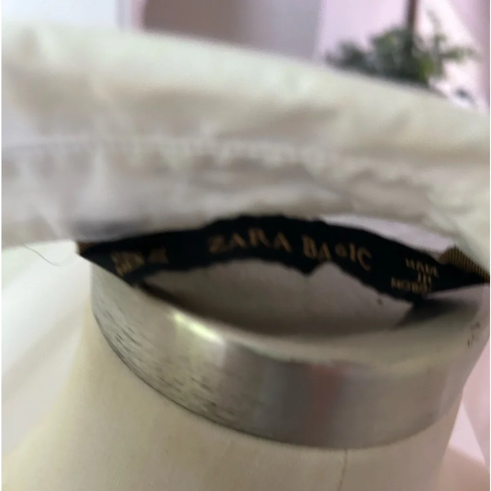 White long sleeves Zara shirt! Size M - Picture 11 of 12